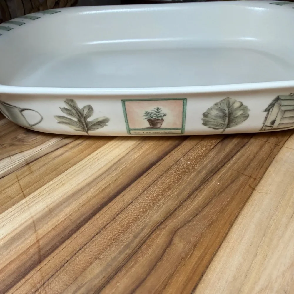 Pfaltzgraff Naturewood Rectangular Baker Stoneware Casserole Dish Made in USA